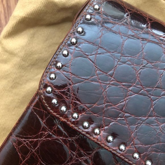 Vintage Designer Crossbody Bag Dark Brown by Jacques Saint Just - Picture 5 of 16